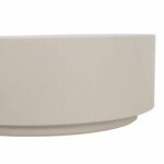 ΤΡΑΠΕΖΙ ΜΕΣΗΣ ΣΤΡΟΓΓΥΛΟ KYOKO HM6579.02 ΜΠΕΖ FIBER CEMENT Φ90x34Υεκ. - Image 5