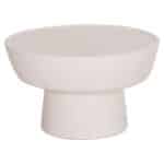 ΤΡΑΠΕΖΙ ΣΑΛΟΝΙΟΥ PIRSON HM18155.02 FIBER CEMENT ΣΕ ΛΕΥΚΟ--Φ60x36Υεκ.