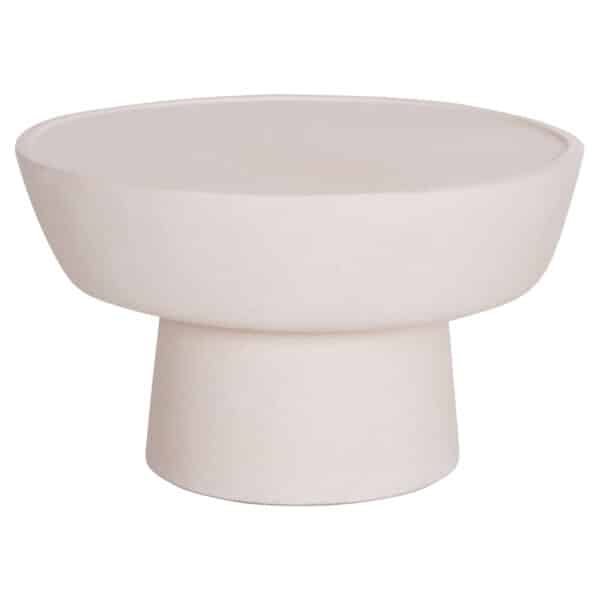 ΤΡΑΠΕΖΙ ΣΑΛΟΝΙΟΥ PIRSON HM18155.02 FIBER CEMENT ΣΕ ΛΕΥΚΟ--Φ60x36Υεκ. - Image 4