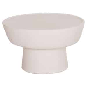 ΤΡΑΠΕΖΙ ΣΑΛΟΝΙΟΥ PIRSON HM18155.02 FIBER CEMENT ΣΕ ΛΕΥΚΟ--Φ60x36Υεκ.