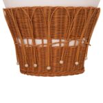 ΤΡΑΠΕΖΙ ΣΑΛΟΝΙΟΥ PERRAL HM18164.02L FIBER CEMENT ΛΕΥΚΟ-ΦΥΣΙΚΟ RATTAN--Φ55x45Υεκ - Image 6