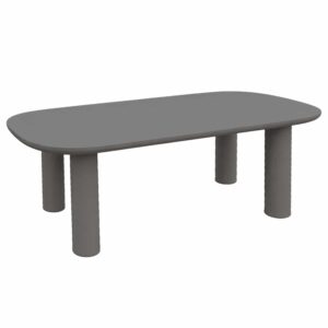 ΤΡΑΠΕΖΙ ΤΡΑΠΕΖΑΡΙΑΣ KIORA HM6597.01 ΓΚΡΙ FIBER CEMENT 200x100x75Υεκ