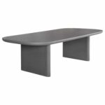 ΤΡΑΠΕΖΙ ΤΡΑΠΕΖΑΡΙΑΣ AZAMI HM6600.01 ΓΚΡΙ FIBER CEMENT 240x100x75Υεκ.