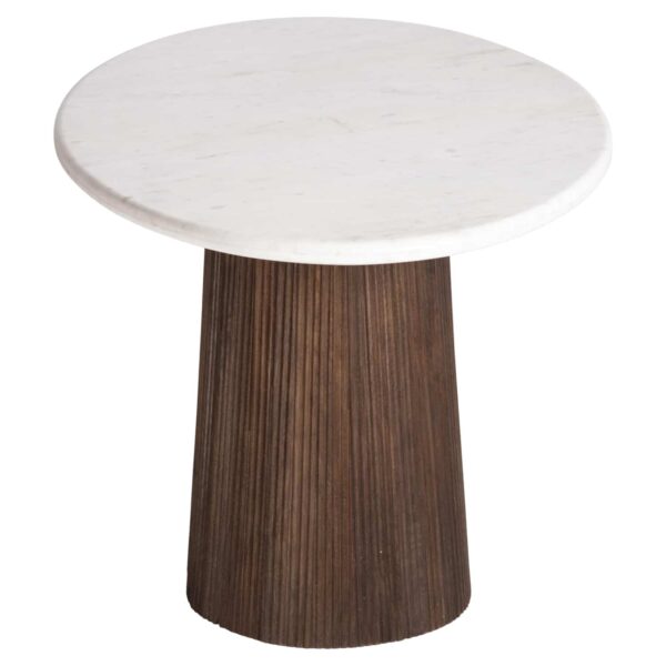 ΤΡΑΠΕΖΙ ΤΡΑΠΕΖΑΡΙΑΣ ΟΒΑΛ PURGER HM9715 ΜΑΣΙΦ MANGO-ΛΕΥΚΟ ΜΑΡΜΑΡΟ 180x89x76Υεκ. - Image 5