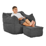 SPONGE ΠΟΛΥΘΡΟΝΑ SET ΓΚΡΙ ΣΚΟΥΡΟ 95x102x73cm 01-3388 - Image 2