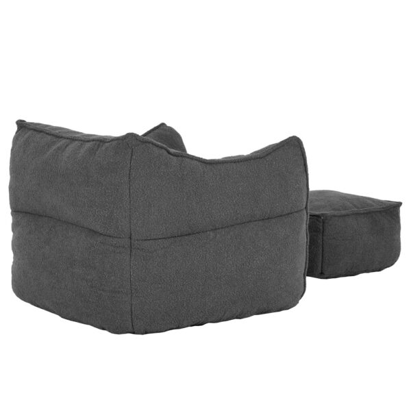 SPONGE ΠΟΛΥΘΡΟΝΑ SET ΓΚΡΙ ΣΚΟΥΡΟ 95x102x73cm 01-3388 - Image 5