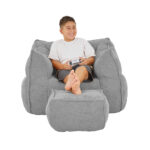 SPONGE ΠΟΛΥΘΡΟΝΑ SET ΓΚΡΙ SILVER 95x102x73cm 01-3394 - Image 2