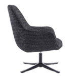 TIFFANY ΠΟΛΥΘΡΟΝΑ ΠΕΡΙΣΤΡΕΦΟΜΕΝΗ ΜΑΥΡΟ ΜΕ PATTERN 80x75x90cm 01-3532 - Image 3