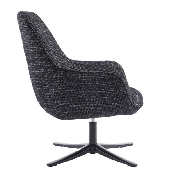 TIFFANY ΠΟΛΥΘΡΟΝΑ ΠΕΡΙΣΤΡΕΦΟΜΕΝΗ ΜΑΥΡΟ ΜΕ PATTERN 80x75x90cm 01-3532 - Image 3