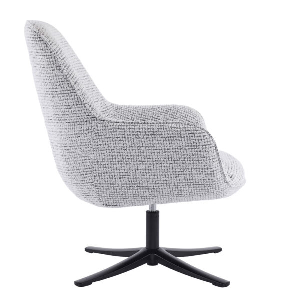 TIFFANY ΠΟΛΥΘΡΟΝΑ ΠΕΡΙΣΤΡΕΦΟΜΕΝΗ ΛΕΥΚΟ ΜΕ PATTERN 80x75x90cm 01-3533 - Image 3