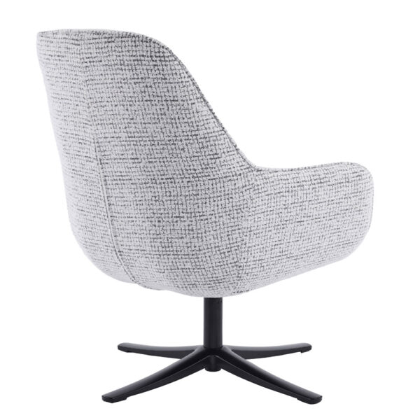 TIFFANY ΠΟΛΥΘΡΟΝΑ ΠΕΡΙΣΤΡΕΦΟΜΕΝΗ ΛΕΥΚΟ ΜΕ PATTERN 80x75x90cm 01-3533 - Image 4