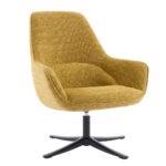 TIFFANY ΠΟΛΥΘΡΟΝΑ ΠΕΡΙΣΤΡΕΦΟΜΕΝΗ ΚΙΤΡΙΝΟ ΜΕ PATTERN 80x75x90cm 01-3534