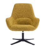 TIFFANY ΠΟΛΥΘΡΟΝΑ ΠΕΡΙΣΤΡΕΦΟΜΕΝΗ ΚΙΤΡΙΝΟ ΜΕ PATTERN 80x75x90cm 01-3534 - Image 3