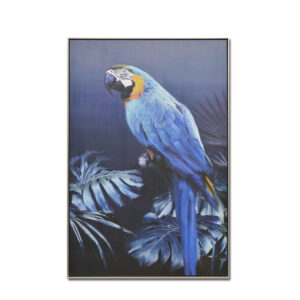 BLUΕ POPINJAY ΠΙΝΑΚΑΣ ΔΙΑΚΟΣΜΗΣΗΣ 82x122x5cm ΚΑΜΒΑΣ ΠΟΛΥΧΡΩΜΟ ΞΥΛΟ 016259