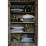 LIBELL 2 ΔΙΑΚΟΣΜΗΤΙΚΟ ΜΑΞΙΛΑΡΙ 45x45cm ΥΦΑΣΜΑ ΓΚΡΙ ΜΠΕΖ 017328 - Image 3