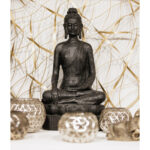 GITA ΔΙΑΚΟΣΜΗΤΙΚΟ ΒΟΥΔΑΣ 23x15x42cm POLYRESIN ΜΑΥΡΟ 018547 - Image 2