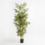 BAMBOO ΔΕΝΤΡΟ ΤΕΧΝΗΤΟ ΣΕ ΓΛΑΣΤΡΑ 190cm POLYESTER ΠΡΑΣΙΝΟ PVC 019201