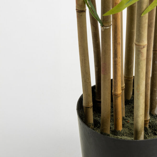 BAMBOO ΔΕΝΤΡΟ ΤΕΧΝΗΤΟ ΣΕ ΓΛΑΣΤΡΑ 210cm POLYESTER ΠΡΑΣΙΝΟ PVC 019202 - Image 2