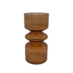 CULTURE ΒΑΖΟ 14x14x26cm ΓΥΑΛΙ ΜΕΛΙ 019561