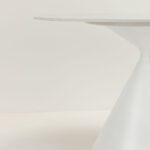 ATRIUM ΤΡΑΠΕΖΙ ΛΕΥΚΟ ΜΕ ΟΨΗ ΜΑΡΜΑΡΟΥ 110x110x76cm 02-0672 - Image 4