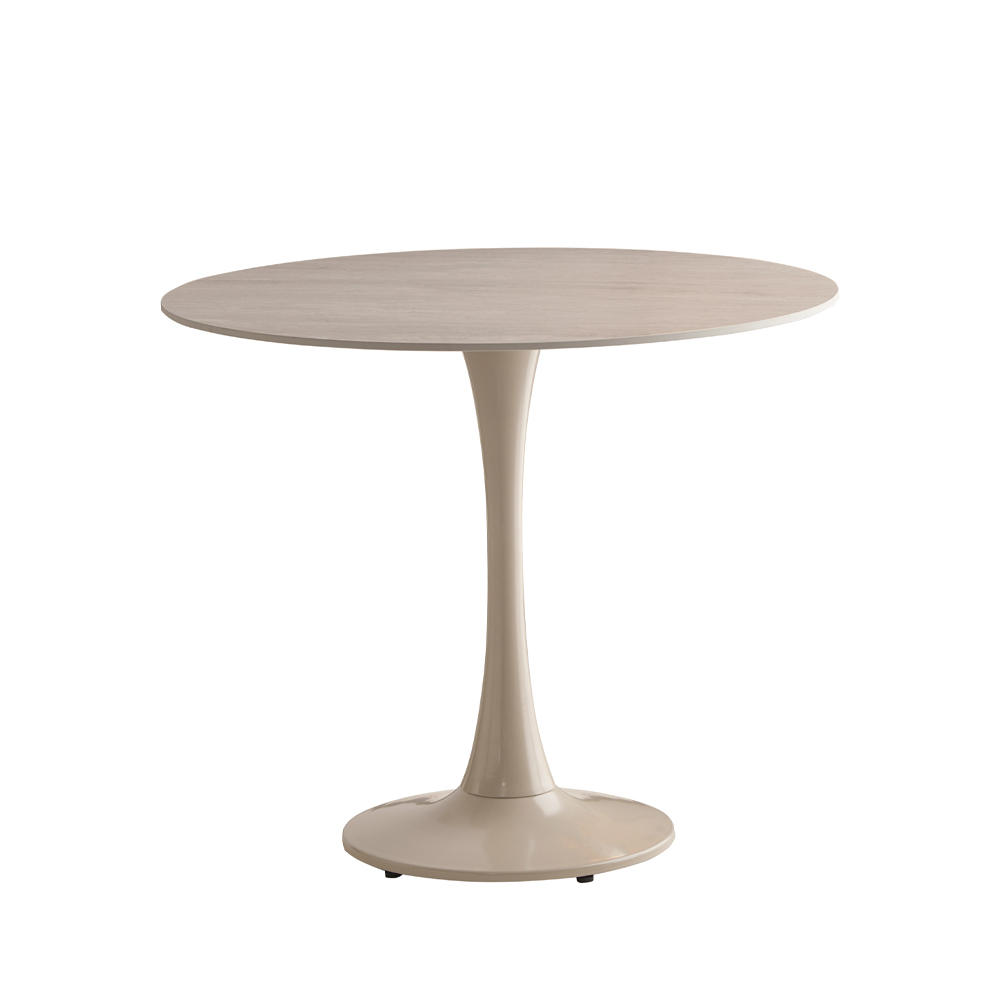 02-0707-dQ4L6-first-_1 PIETRA ΤΡΑΠΕΖΙ ΡΟΤΟΝΤΑ BEIGE 90x90x75cm 02-0707 - Image 1