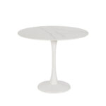 ICE ΤΡΑΠΕΖΙ ΡΟΤΟΝΤΑ ΑΣΠΡΟ 90x90x75cm 02-0709