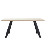 LITHOS ΤΡΑΠΕΖΙ BEIGE ΜΑΥΡΟ 180x90x76cm 02-0715 - Image 2