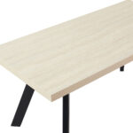 LITHOS ΤΡΑΠΕΖΙ BEIGE ΜΑΥΡΟ 180x90x76cm 02-0715 - Image 3