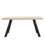 LITHOS ΤΡΑΠΕΖΙ BEIGE ΜΑΥΡΟ 160x80x76cm 02-0716 - Image 2