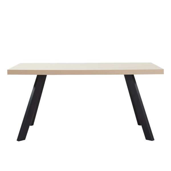 LITHOS ΤΡΑΠΕΖΙ BEIGE ΜΑΥΡΟ 160x80x76cm 02-0716 - Image 2