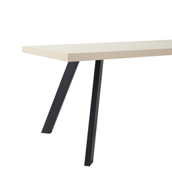 LITHOS ΤΡΑΠΕΖΙ BEIGE ΜΑΥΡΟ 160x80x76cm 02-0716 - Image 4