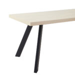 LITHOS ΤΡΑΠΕΖΙ BEIGE ΜΑΥΡΟ 160x80x76cm 02-0716 - Image 5