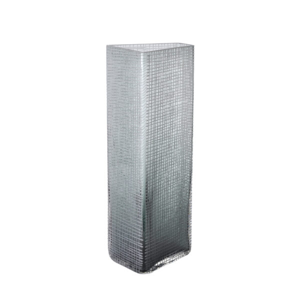 GRAVIR GREY ΒΑΖΟ 16x12x44cm ΓΥΑΛΙ ΓΚΡΙ 020135 - Image 3