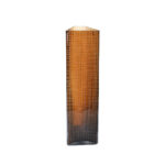 GRAVIR HONEY ΒΑΖΟ 16x12x44cm ΓΥΑΛΙ ΚΑΦΕ 020137 - Image 5