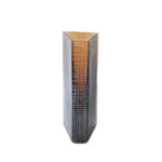 GRAVIR HONEY ΒΑΖΟ 16x12x33cm ΓΥΑΛΙ ΚΑΦΕ 020138 - Image 5