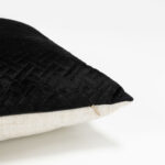 DIAGONAL ΔΙΑΚΟΣΜΗΤΙΚΟ ΜΑΞΙΛΑΡΙ 45x45cm ΒΕΛΟΥΔΟ ΜΑΥΡΟ 020449 - Image 3