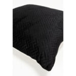 DIAGONAL ΔΙΑΚΟΣΜΗΤΙΚΟ ΜΑΞΙΛΑΡΙ 45x45cm ΒΕΛΟΥΔΟ ΜΑΥΡΟ 020449 - Image 4