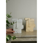 KUVAUS 3 ΔΙΑΚΟΣΜΗΤΙΚΟ ΠΡΟΣΩΠΟ 18x7x22cm POLYRESIN ΜΠΕΖ 020728 - Image 2