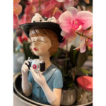 TRAVEL GIRL 6 ΔΙΑΚΟΣΜΗΤΙΚΗ ΦΙΓΟΥΡΑ 15x14x34cm POLYRESIN ΠΟΛΥΧΡΩΜΟ 020796 - Image 2