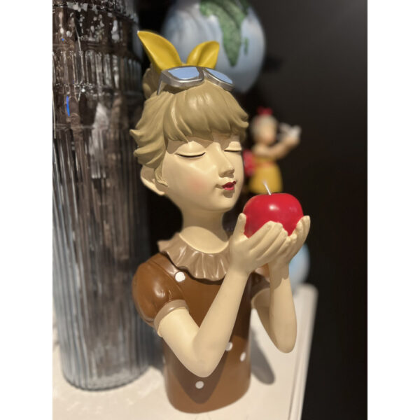 TRAVEL GIRL 7 ΔΙΑΚΟΣΜΗΤΙΚΗ ΦΙΓΟΥΡΑ 18x14x34cm POLYRESIN ΠΟΛΥΧΡΩΜΟ 020797 - Image 2