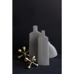 LUI ΒΑΖΟ 11x4x33cm ΚΕΡΑΜΙΚΟ ΓΚΡΙ ΜΑΤ 020912 - Image 2