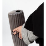 RIGE ΒΑΖΟ 12x12x36cm ΚΕΡΑΜΙΚΟ ΑΝΘΡΑΚΙ ΜΑΤ 020917 - Image 3