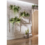 BOSTON FERN ΦΥΤΟ ΤΕΧΝΗΤΟ ΣΕ ΓΛΑΣΤΡΑ 36cm POLYESTER ΠΡΑΣΙΝΟ PE/PP 022411 - Image 3