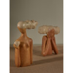 CHEVEU PINK 2 ΔΙΑΚΟΣΜΗΤΙΚΗ ΦΙΓΟΥΡΑ 16x7x29cm POLYRESIN TERRACOTTA ΓΚΡΙ 022779 - Image 4