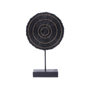 TUISI ΔΙΑΚΟΣΜΗΤΙΚΟ TOTEM 26x8x43cm POLYRESIN ΜΑΥΡΟ ΧΡΥΣΟ 022807