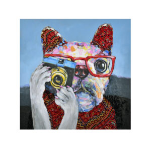 IMBA DOG ΠΙΝΑΚΑΣ ΔΙΑΚΟΣΜΗΣΗΣ 100x100x3cm ΚΑΜΒΑΣ ΠΟΛΥΧΡΩΜΟ ΞΥΛΟ 022894