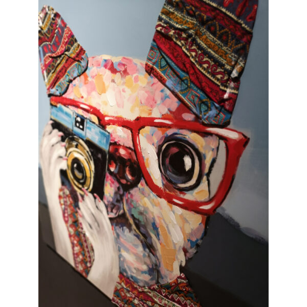 IMBA DOG ΠΙΝΑΚΑΣ ΔΙΑΚΟΣΜΗΣΗΣ 100x100x3cm ΚΑΜΒΑΣ ΠΟΛΥΧΡΩΜΟ ΞΥΛΟ 022894 - Image 2