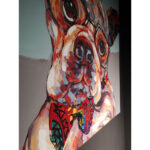 IMBA DOG ΠΙΝΑΚΑΣ ΔΙΑΚΟΣΜΗΣΗΣ 100x100x3cm ΚΑΜΒΑΣ ΠΟΛΥΧΡΩΜΟ ΞΥΛΟ 022895 - Image 2