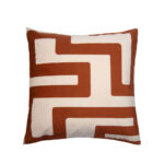 MAZE ΔΙΑΚΟΣΜΗΤΙΚΟ ΜΑΞΙΛΑΡΙ 45x45cm ΒΕΛΟΥΔΟ NUDE TERRACOTTA 023357