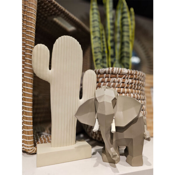 ZOO ΔΙΑΚΟΣΜΗΤΙΚΟ ΕΛΕΦΑΝΤΑΣ 17x11x17cm POLYRESIN ΜΠΕΖ 023483 - Image 2